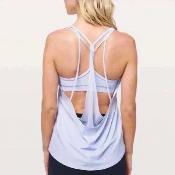 lululemon Shear Lightness Tank Serene Blue Size 10 NWT - Picture 3 of 9